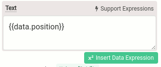 Insert data expression with Expression Builder